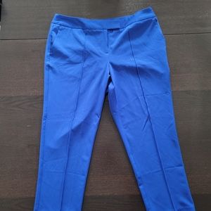 Worthington Cropped Ankle Dress Pants Womens Size 10 Modern Fit Blue